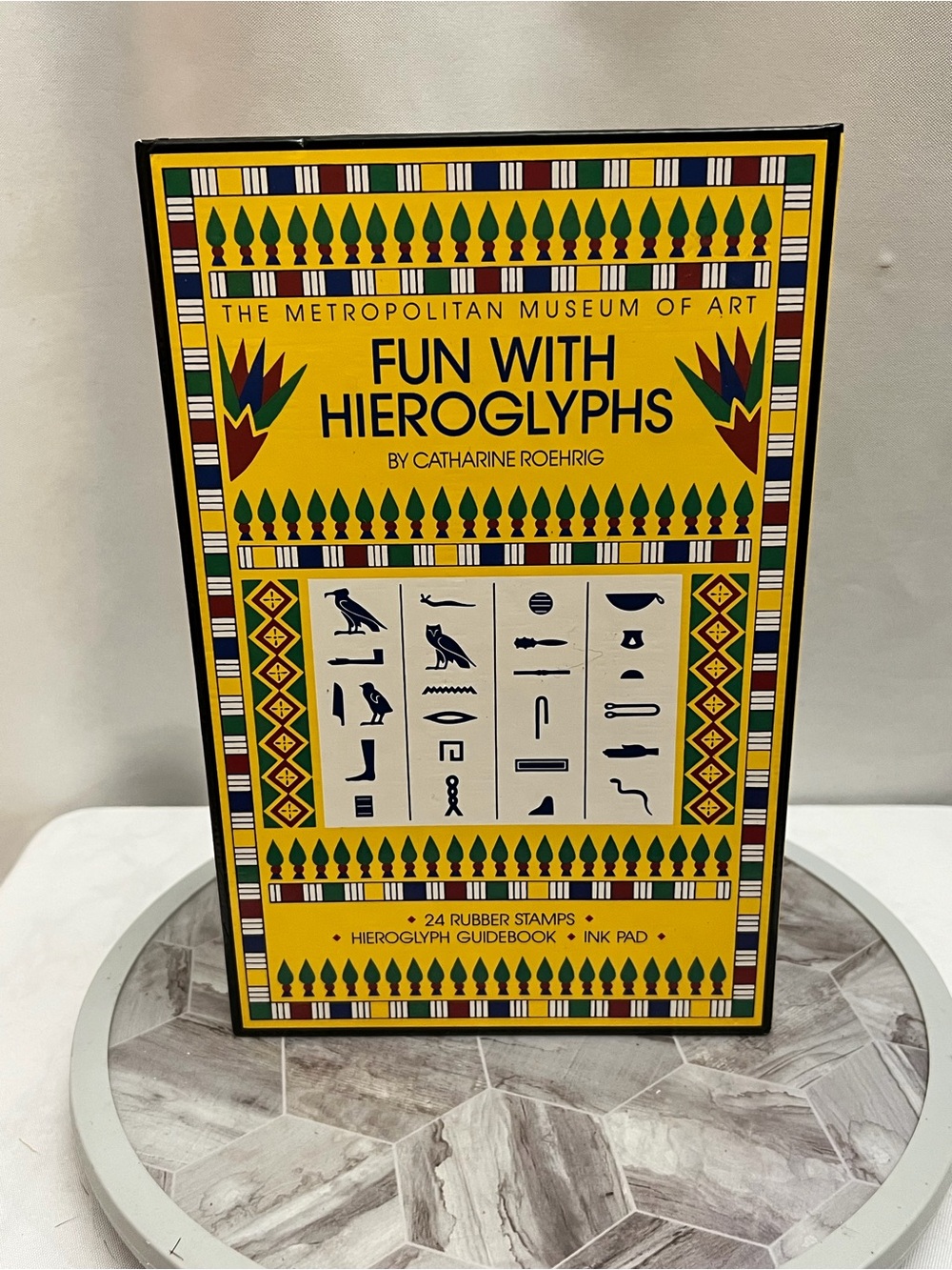 The Metropolitan Museum of Art Fun With Hieroglyphs Rubber Stamp Kit Vintage